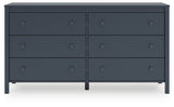 Simmenfort Twin Panel Headboard with Dresser, Chest and Nightstand in Navy Blue from Ashley - Luna Furniture