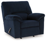 SimpleJoy Navy Recliner from Ashley - Luna Furniture