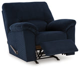 SimpleJoy Navy Recliner from Ashley - Luna Furniture