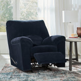 SimpleJoy Navy Recliner from Ashley - Luna Furniture