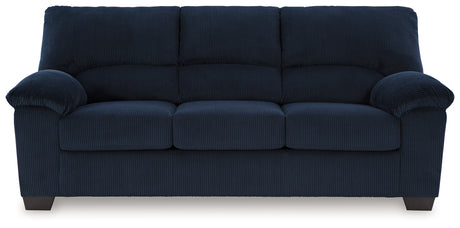 SimpleJoy Navy Sofa from Ashley - Luna Furniture