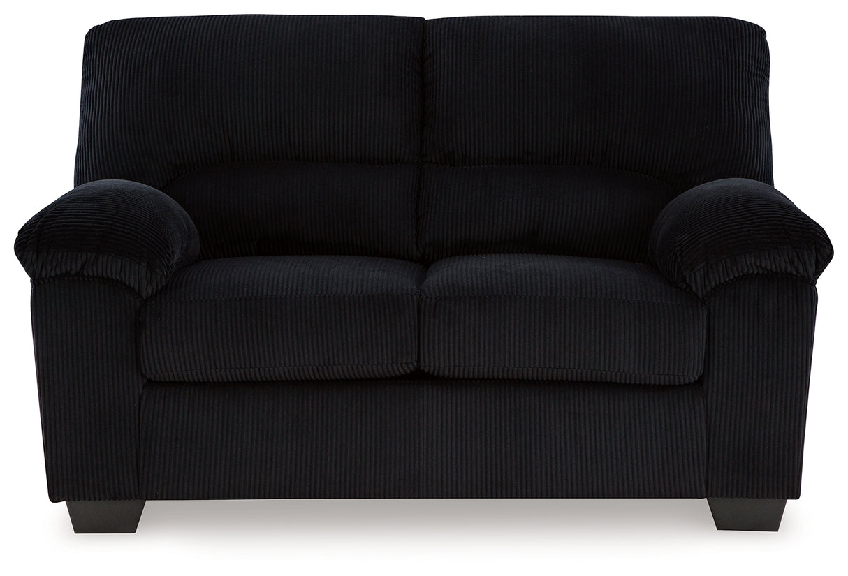 SimpleJoy Onyx Loveseat from Ashley - Luna Furniture