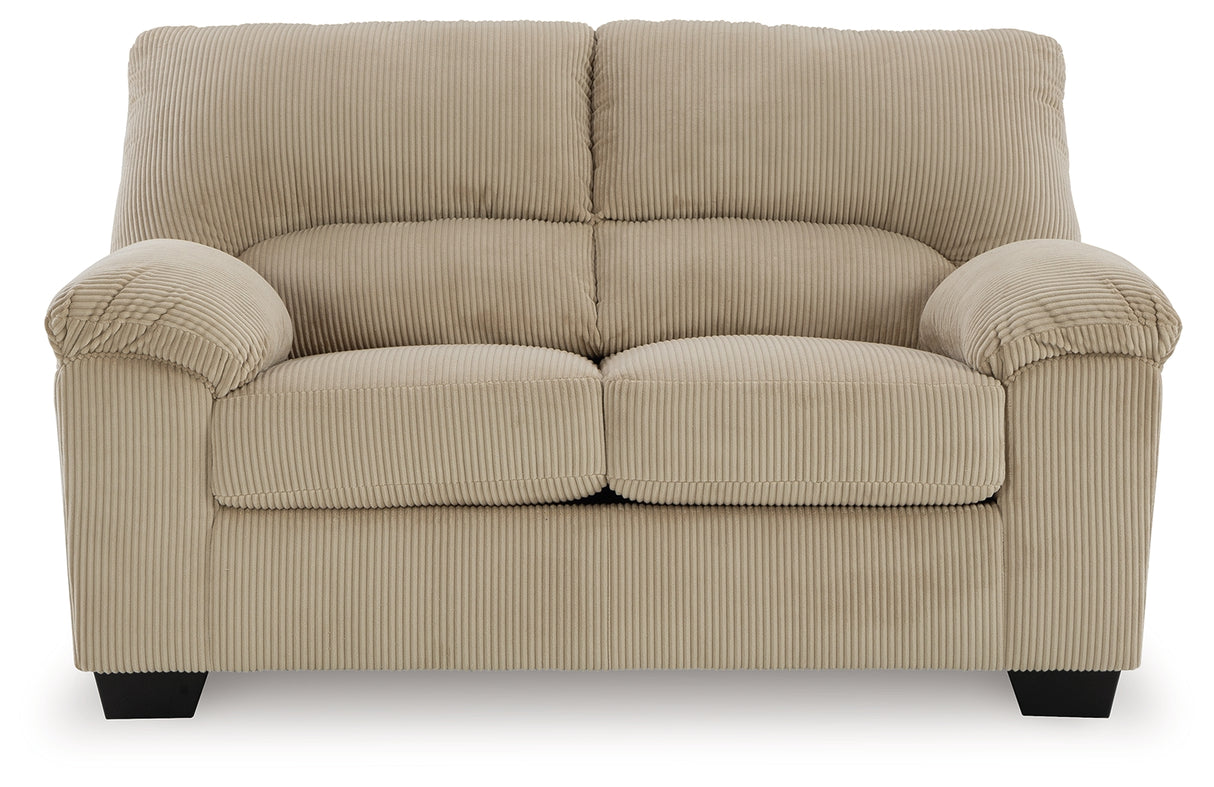 SimpleJoy Sand Loveseat from Ashley - Luna Furniture