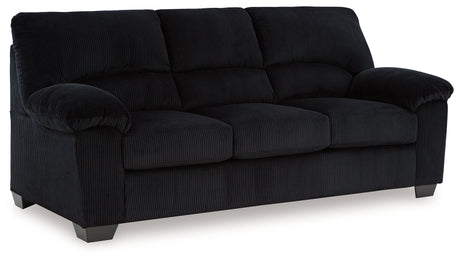 SimpleJoy Sofa, Loveseat and Recliner in Onyx from Ashley - Luna Furniture