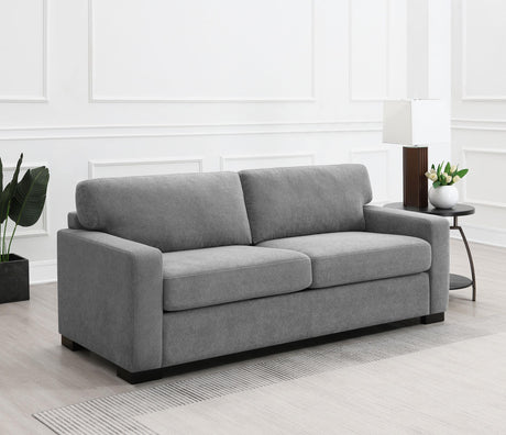 Simpson Gray Upholstered Sofa Sleeper with Queen Mattress from Coaster - Luna Furniture