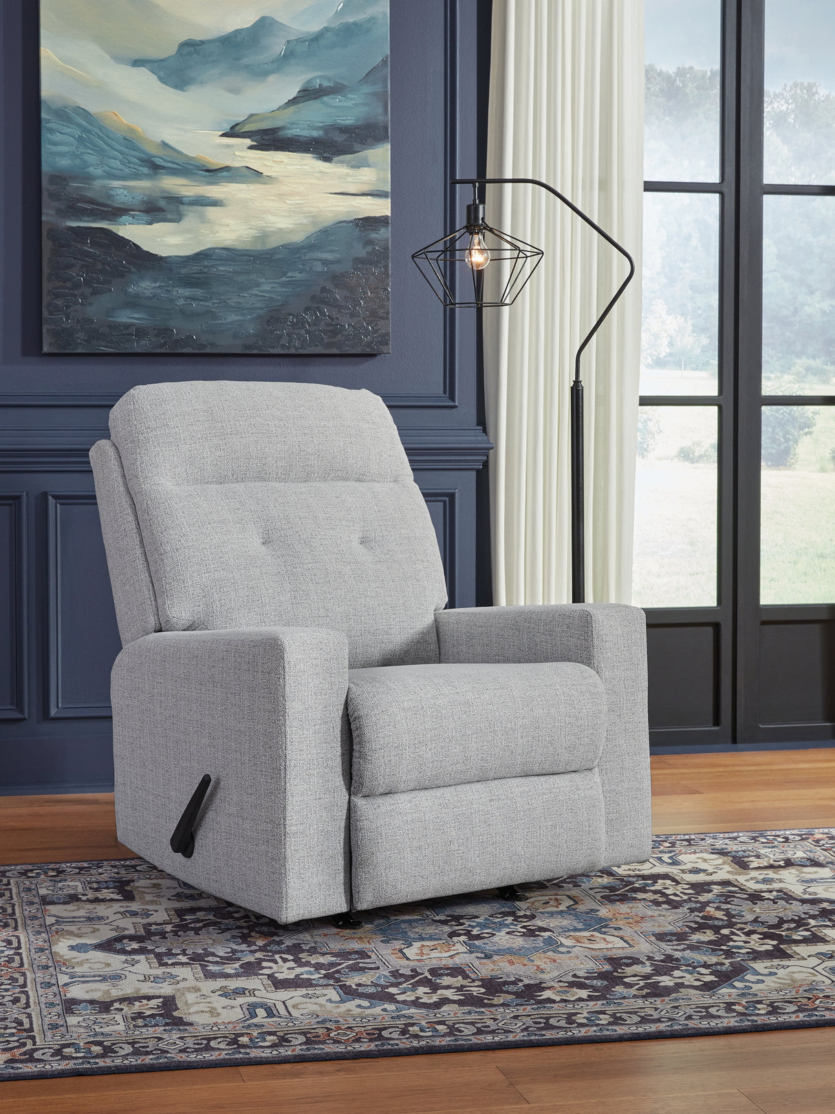 Skillins Stone Recliner from Ashley - Luna Furniture