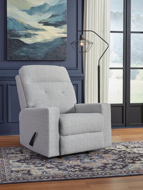 Skillins Stone Recliner from Ashley - Luna Furniture