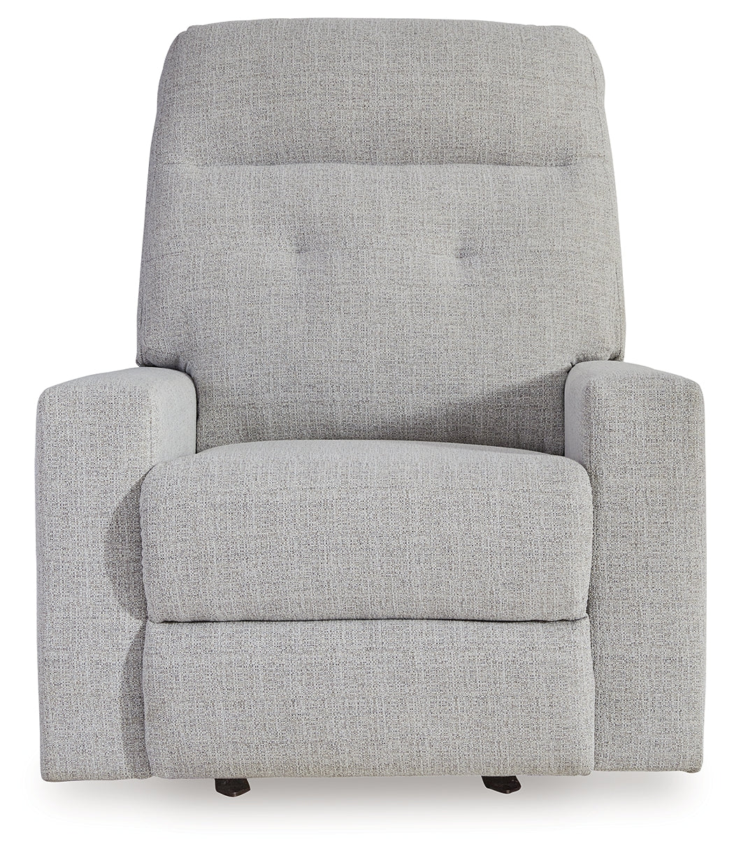 Skillins Stone Recliner from Ashley - Luna Furniture