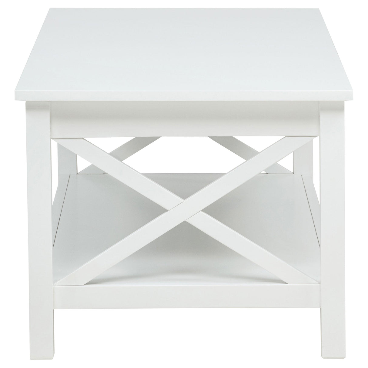 Skyview White 44-inch Rectangular Lift Top Coffee Table from Coaster - Luna Furniture