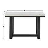 Lucca Espresso/White Marble Top Sofa Table from Steve Silver - Luna Furniture