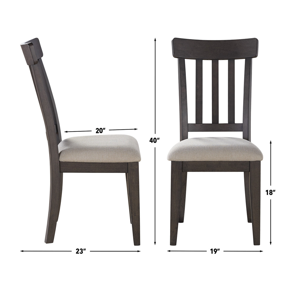 Napa Dusky Cedar/Natural Side Chair, Set of 2 from Steve Silver - Luna Furniture