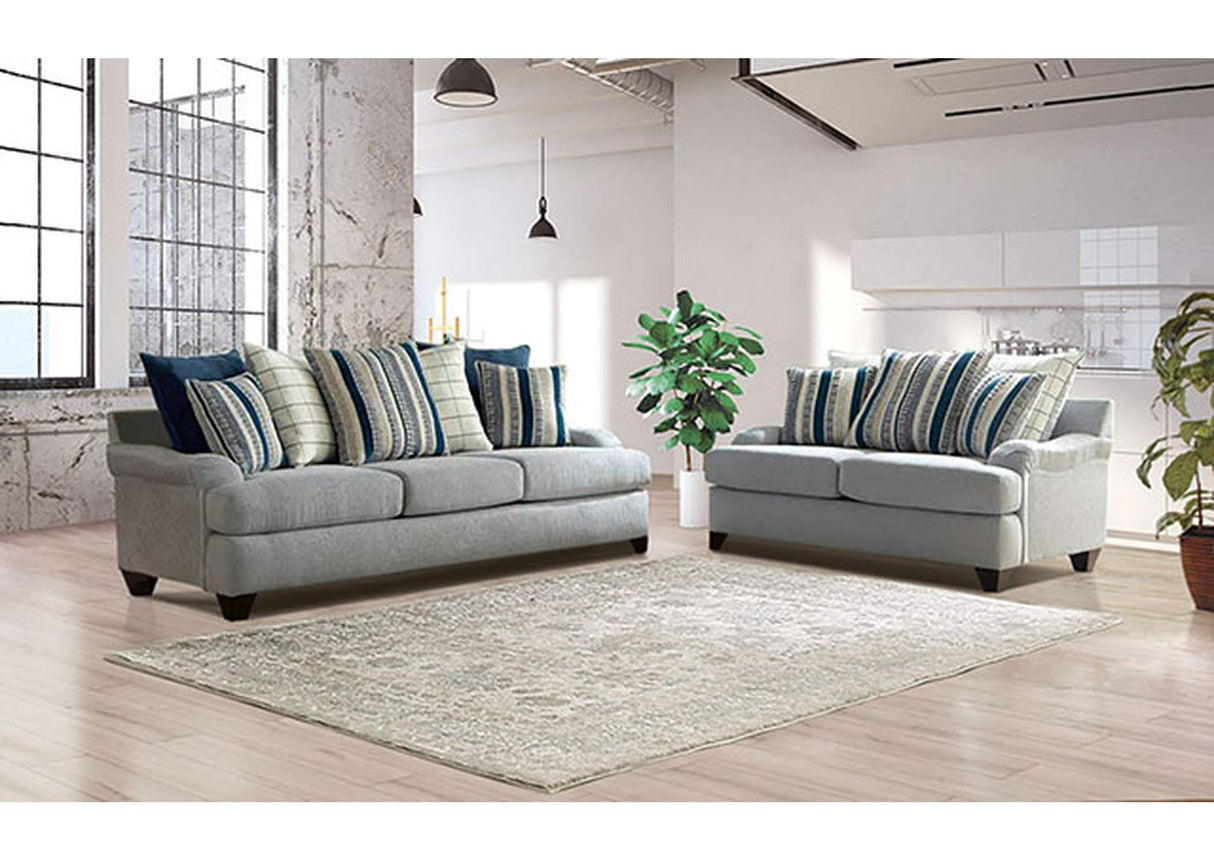 Plaistow Gray Transitional Living Room Set from Furniture of America - Luna Furniture