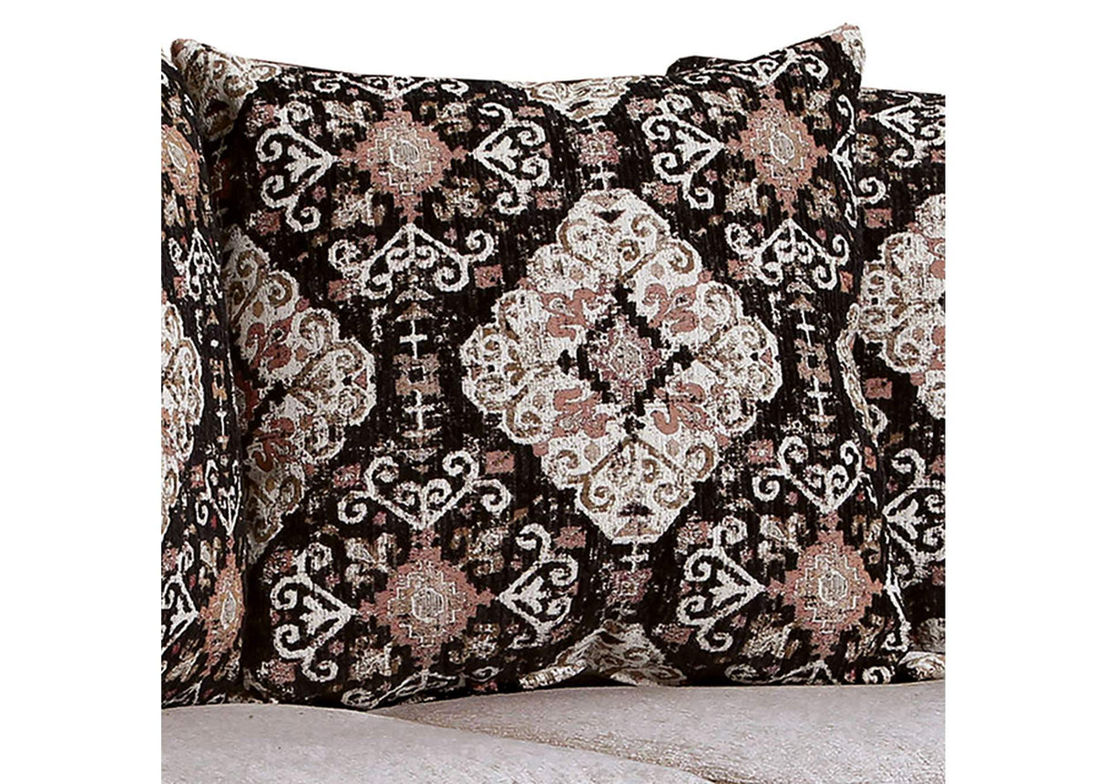 Molfetta Light Brown/Black Traditional Living Room Set from Furniture of America - Luna Furniture