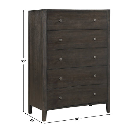 Verona Espresso Crescent-Shaped Chest from Steve Silver - Luna Furniture