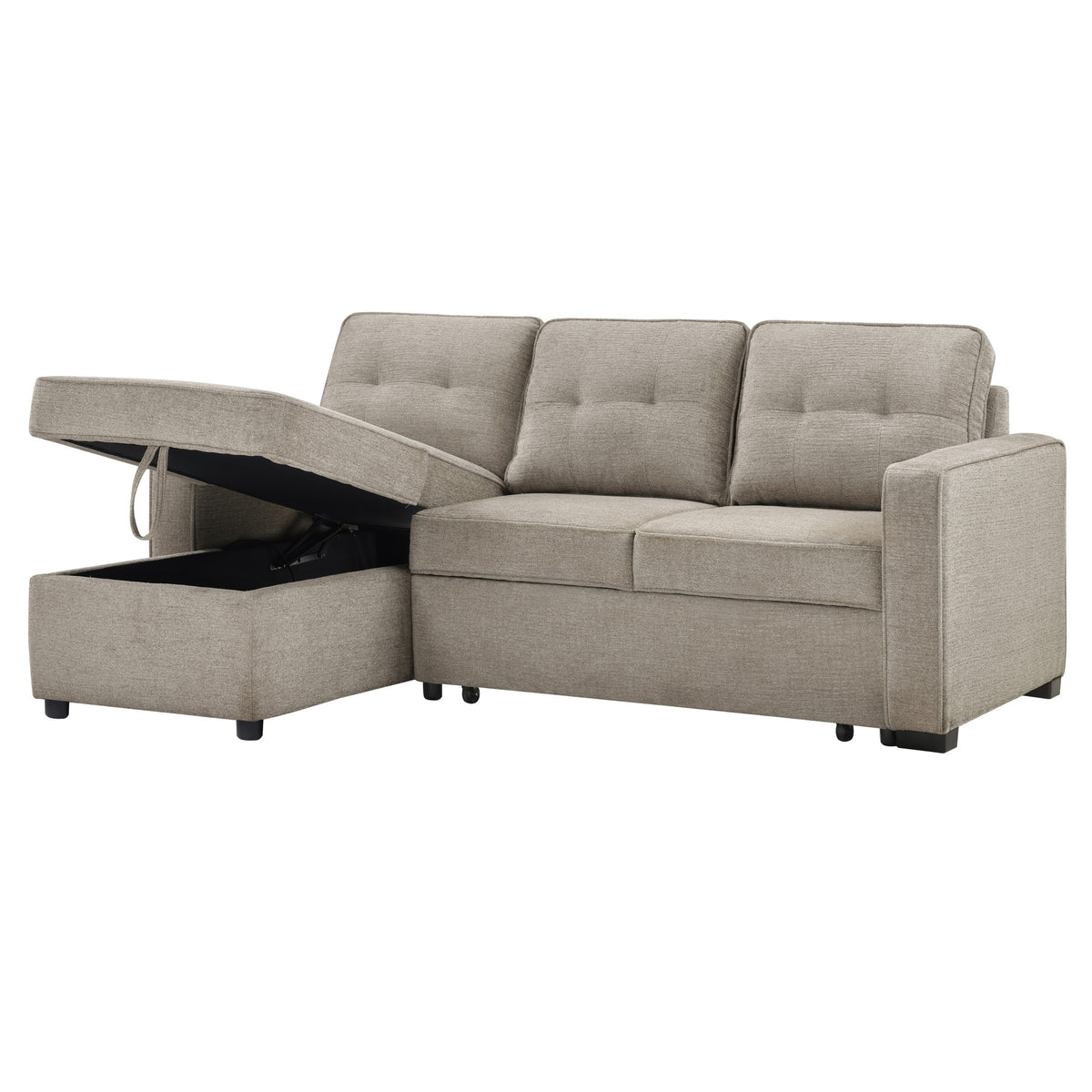 Noah Tan Flippable Convertible Storage Sleeper Chofa from Steve Silver - Luna Furniture