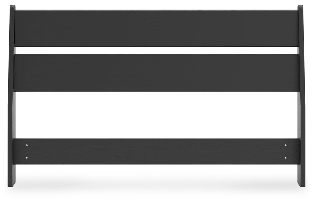 Socalle Full Panel Headboard with Dresser, Chest and 2 Nightstands in Black from Ashley - Luna Furniture