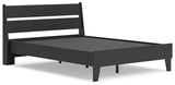 Socalle Full Panel Platform Bed with Dresser and 2 Nightstands in Black from Ashley - Luna Furniture