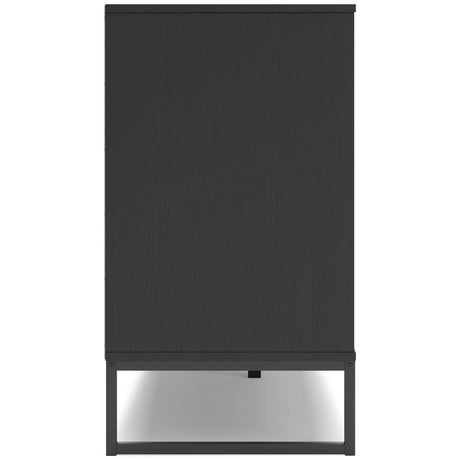 Socalle Full Platform Bed with Dresser and 2 Nightstands in Black from Ashley - Luna Furniture