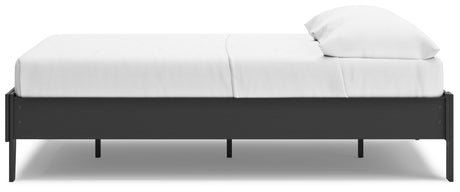 Socalle Full Platform Bed with Dresser and Chest in Black from Ashley - Luna Furniture
