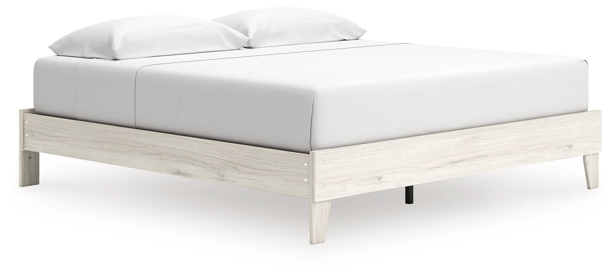 Socalle Light Natural King Platform Bed from Ashley - Luna Furniture
