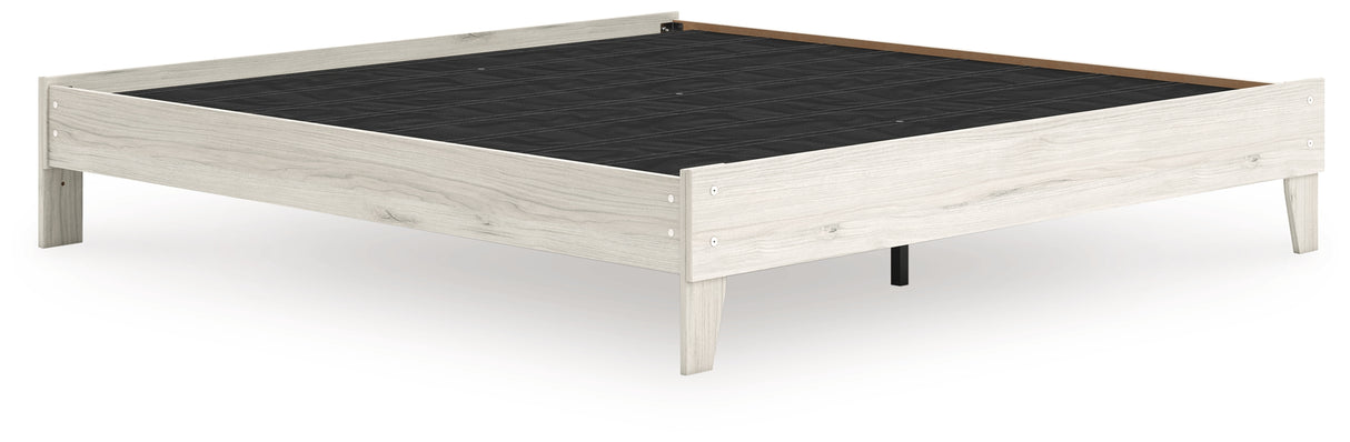 Socalle Light Natural King Platform Bed from Ashley - Luna Furniture