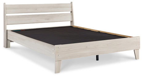 Socalle Light Natural Queen Panel Platform Bed with Dresser and Nightstand from Ashley - Luna Furniture