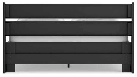 Socalle Queen Panel Headboard with Dresser, Chest and Nightstand in Black from Ashley - Luna Furniture