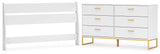 Socalle Queen Panel Headboard with Dresser in Two-tone from Ashley - Luna Furniture