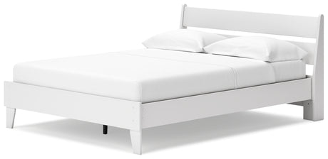 Socalle Queen Panel Platform Bed with Dresser and 2 Nightstands in Two-tone from Ashley - Luna Furniture