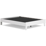 Socalle Queen Platform Bed with 2 Nightstands in Two-tone from Ashley - Luna Furniture