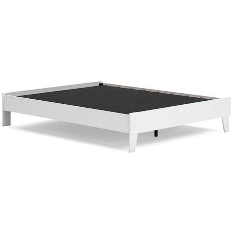 Socalle Queen Platform Bed with 2 Nightstands in Two-tone from Ashley - Luna Furniture