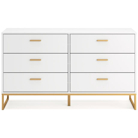 Socalle Queen Platform Bed with Dresser and 2 Nightstands in Two-tone from Ashley - Luna Furniture