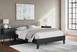 Socalle Queen Platform Bed with Dresser and Nightstand in Black from Ashley - Luna Furniture
