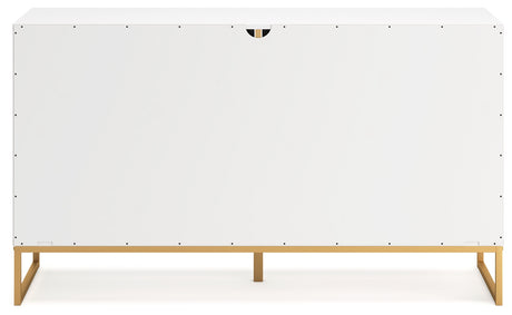 Socalle Queen Platform Bed with Dresser in Two-tone from Ashley - Luna Furniture