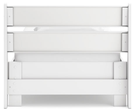 Socalle Twin Panel Platform Bed with Dresser and 2 Nightstands in Two-tone from Ashley - Luna Furniture