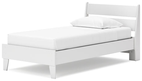 Socalle Twin Panel Platform Bed with Dresser and Chest in Two-tone from Ashley - Luna Furniture