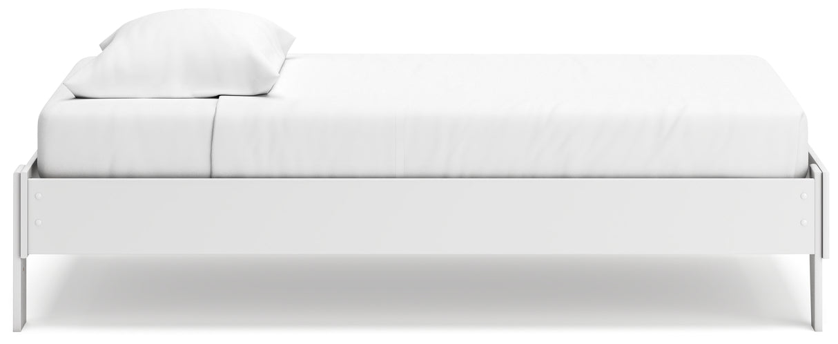 Socalle Twin Platform Bed with Dresser, Chest and Nightstand in Two-tone from Ashley - Luna Furniture