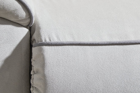 Social Pointe Pearl/Ash 2-Piece Reclining Loveseat from Ashley - Luna Furniture