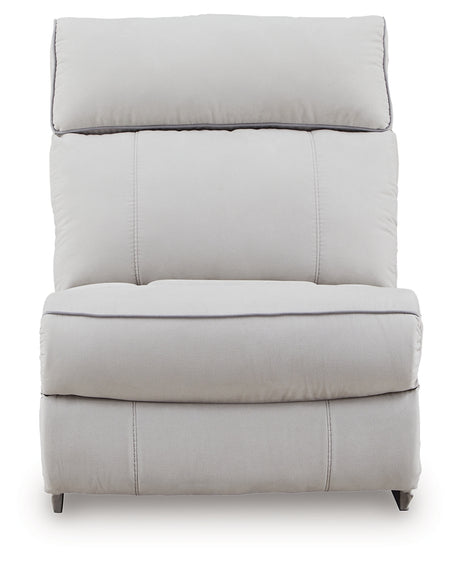 Social Pointe Pearl/Ash 5-Piece Power Reclining Sectional from Ashley - Luna Furniture