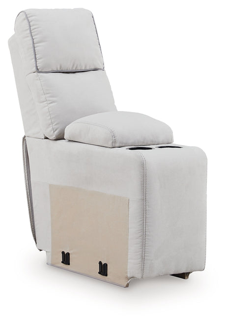 Social Pointe Pearl/Ash 5-Piece Power Reclining Sectional from Ashley Furniture - Luna Furniture