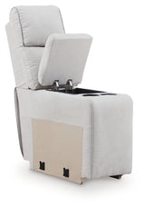 Social Pointe Pearl/Ash 5-Piece Power Reclining Sectional from Ashley Furniture - Luna Furniture