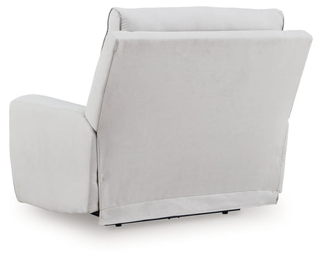 Social Pointe Pearl/Ash Power Recliner from Ashley - Luna Furniture