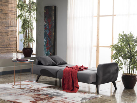 Flexy Zigana Charcoal Storage Sleeper Sofa from Bellona - Luna Furniture