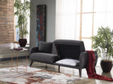 Flexy Zigana Charcoal Storage Sleeper Sofa from Bellona - Luna Furniture