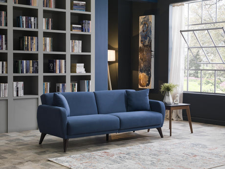 Flexy Zigana Indigo Blue Storage Sleeper Sofa from Bellona - Luna Furniture