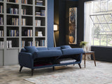 Flexy Zigana Indigo Blue Storage Sleeper Sofa from Bellona - Luna Furniture