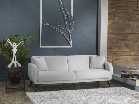 Flexy Zigana Light Gray Storage Sleeper Sofa from Bellona - Luna Furniture