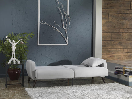 Flexy Zigana Light Gray Storage Sleeper Sofa from Bellona - Luna Furniture