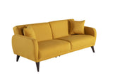 Flexy Zigana Yellow Storage Sleeper Sofa from Bellona - Luna Furniture