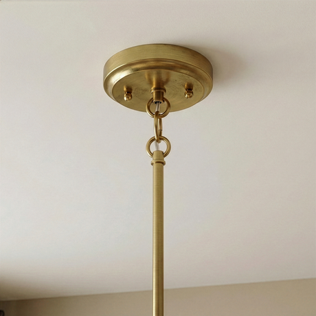 Soiree Four Candle Lights Pendant With Clear Glass - Satin Brass from Ashcroft Furniture - Luna Furniture